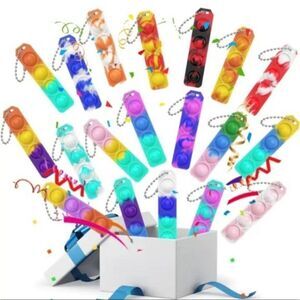 Silicone sensory fidget keychain bundle
